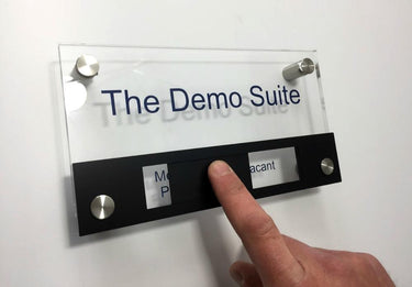 Sliding door sign