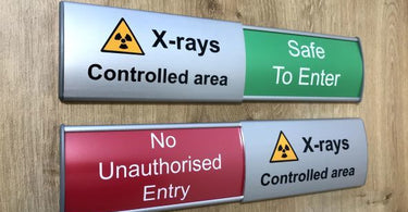 Safety & Compliance: Premium Curved Aluminium Slider Signs for Controlled Environments