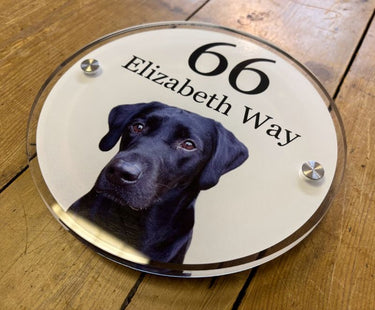 Customized acrylic dog sign
