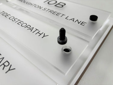 frosted acrylic nameplates