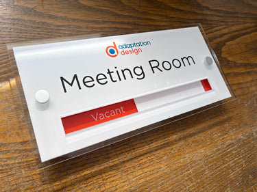 Acrylic Room Sign with Vacant / In Use Slider