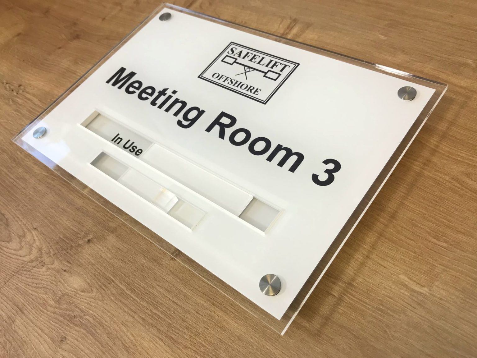 Acrylic Slider Sign with Built In Slider - BuySigns