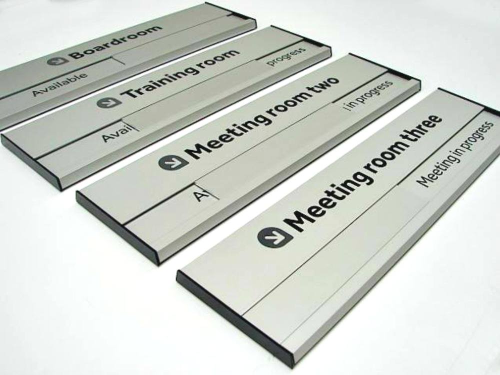 Sliding Door Sign (In Use / Vacant) on Aluminium - BuySigns