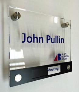 Slider Signs – Acrylic with Front Mounted slider - BuySigns