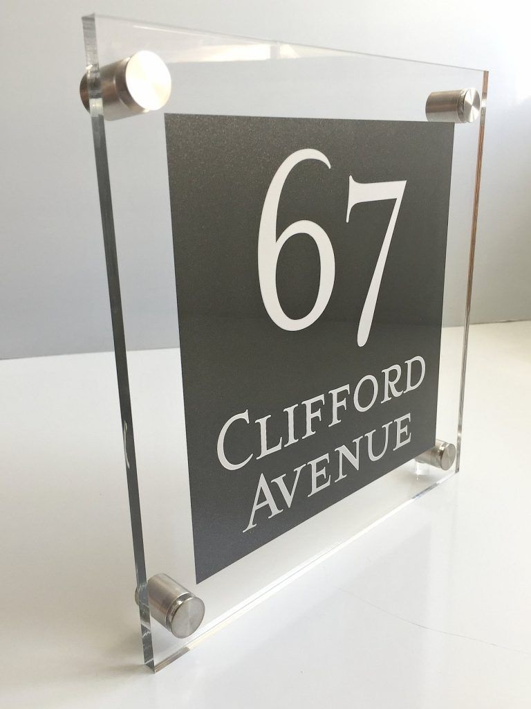 Acrylic Square Sign Options - BuySigns