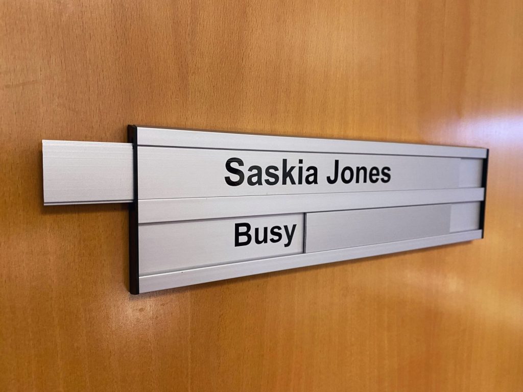 Interchangeable Office Door Signs - Interchangeable Door Sign