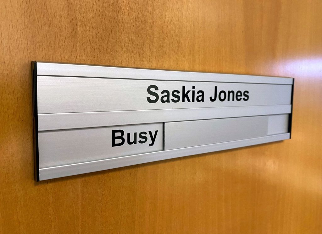 Interchangeable Office Door Signs - Interchangeable Door Sign